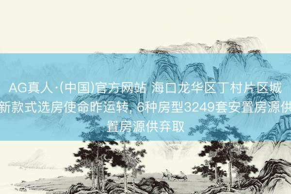 AG真人·(中国)官方网站 海口龙华区丁村片区城市更新款式选房使命昨运转， 6种房型3249套安置房源供弃取