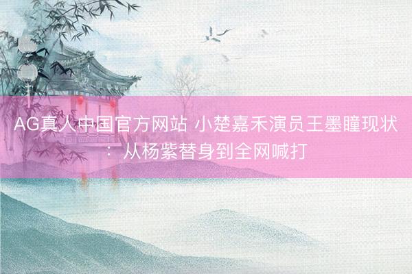AG真人中国官方网站 小楚嘉禾演员王墨瞳现状：从杨紫替身到全网喊打