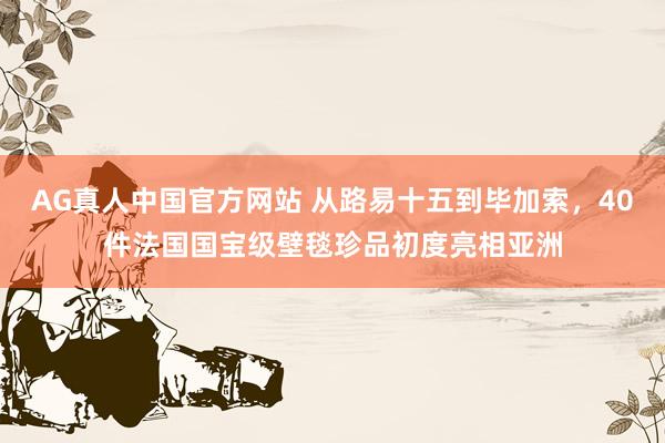 AG真人中国官方网站 从路易十五到毕加索，40件法国国宝级壁毯珍品初度亮相亚洲