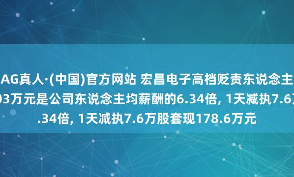 AG真人·(中国)官方网站 宏昌电子高档贬责东说念主员萧志仁年薪106.03万元是公司东说念主均薪酬的6.34倍， 1天减执7.6万股套现178.6万元